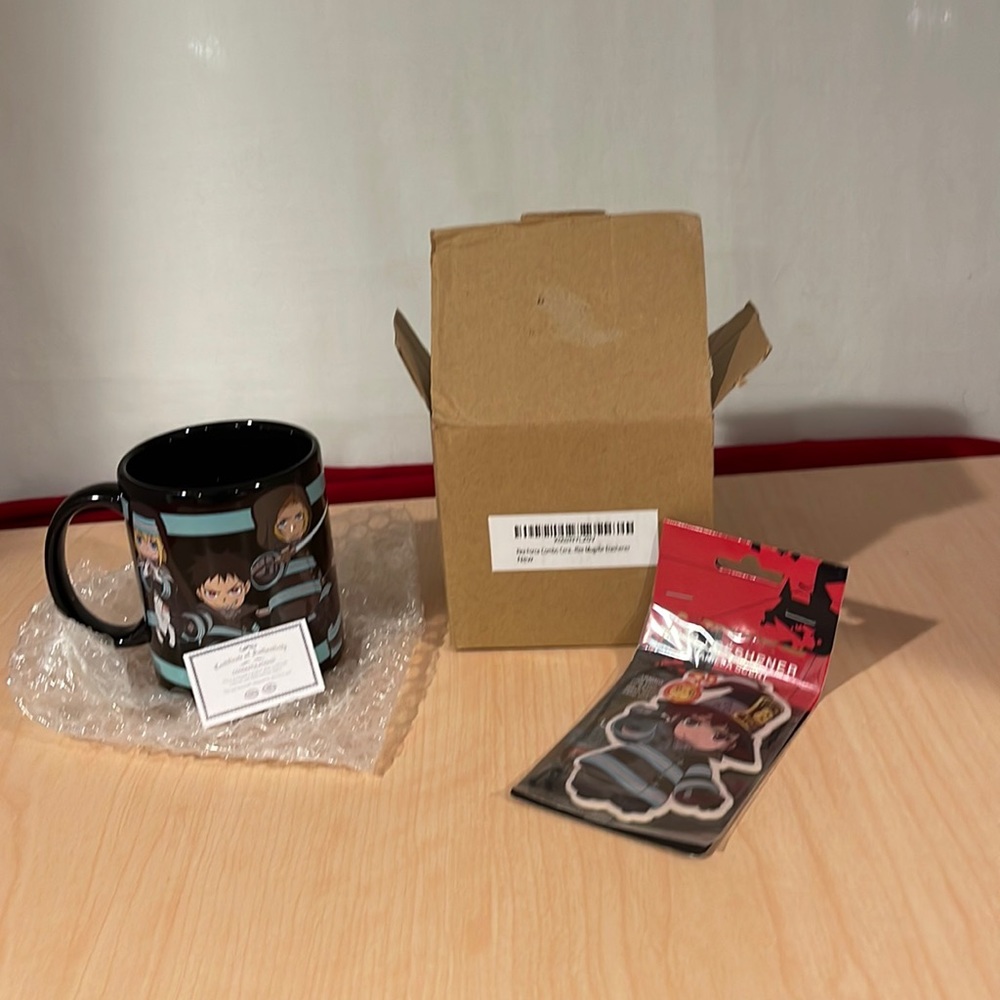 Fire Force Ceramic Coffee Mug/Vanilla Air Fresher.